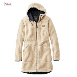 L.L. Bean Cream Sherpa Coat